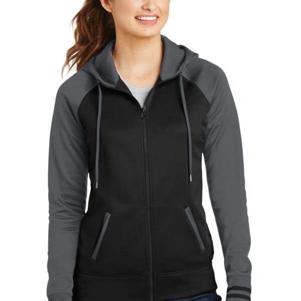Women's Sport Wick ® Varsity Fleece Full Zip Hooded Jacket Thumbnail